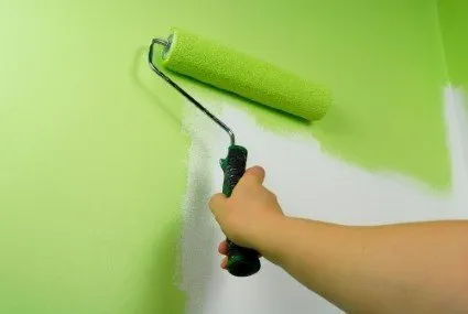 Green amazing paint for walls