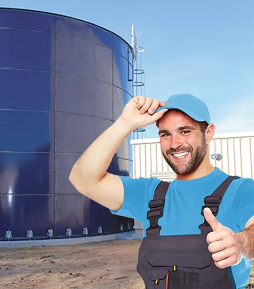 domestic water tank cleaning