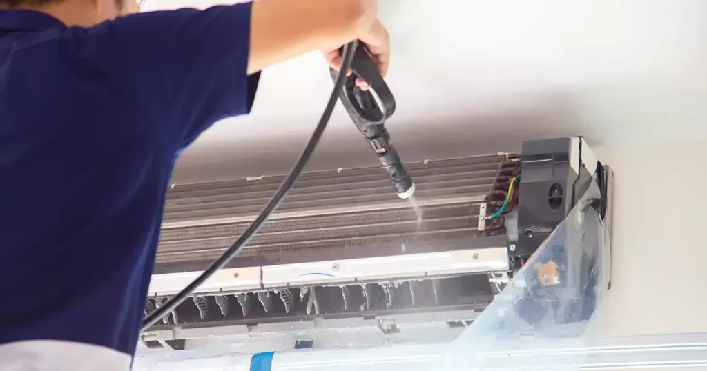 Inside AC Coil Cleaning Dubai