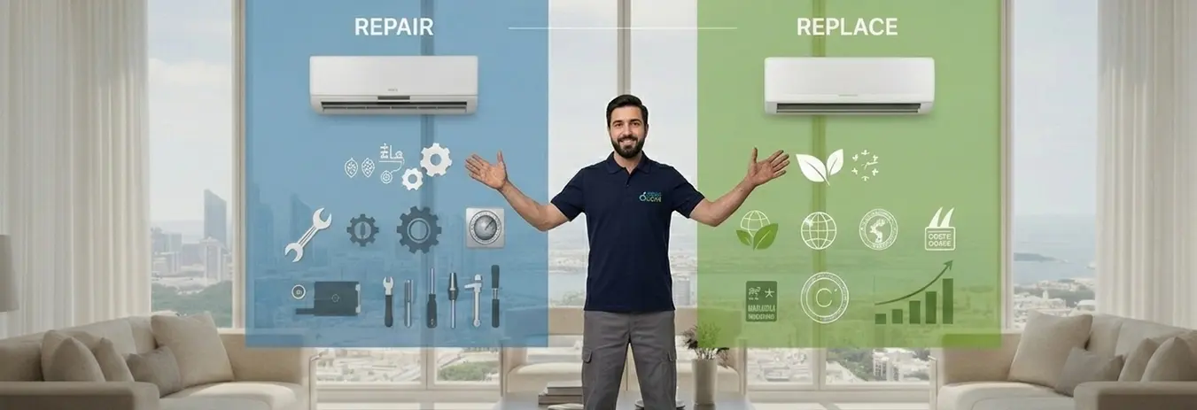 AC repair and replacement options for residential cooling systems