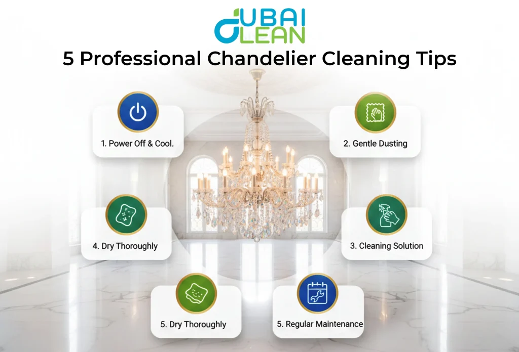 5 tips of chandelier cleaning in Dubai
