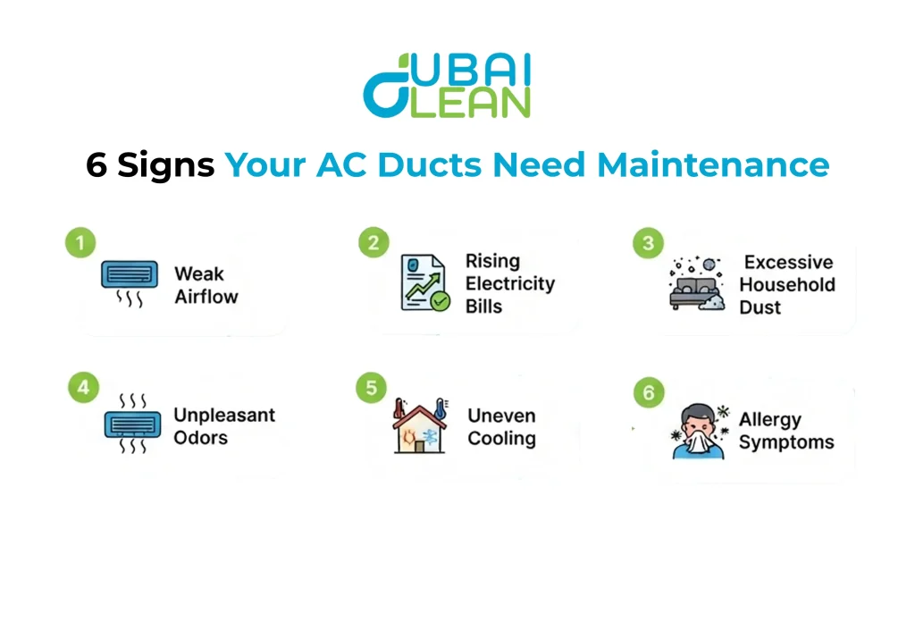 6 Signs Your AC ducts need maintenance