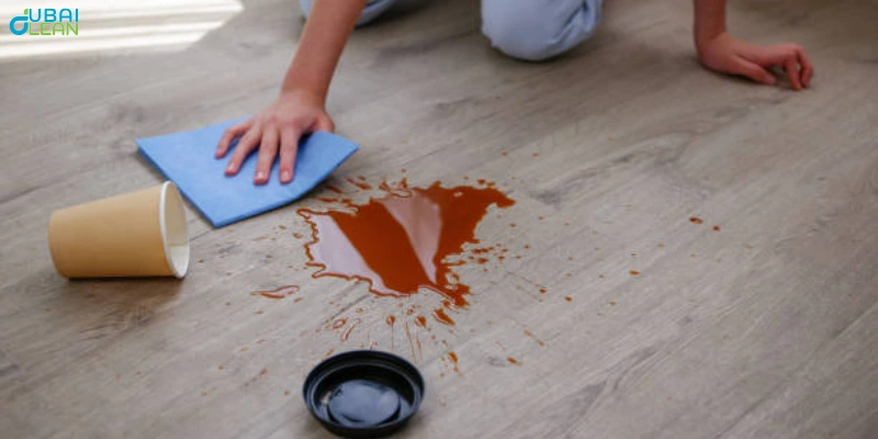 Vinyl Floor Polishing using a professional-grade machine for a glossy finish

