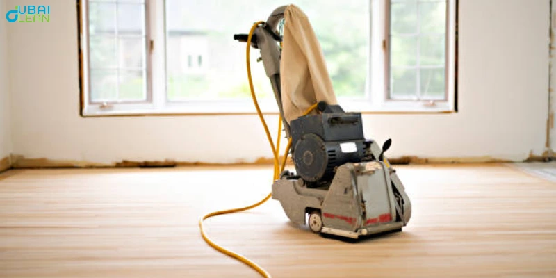Vinyl Floor Polishing using a professional-grade machine for a glossy finish

