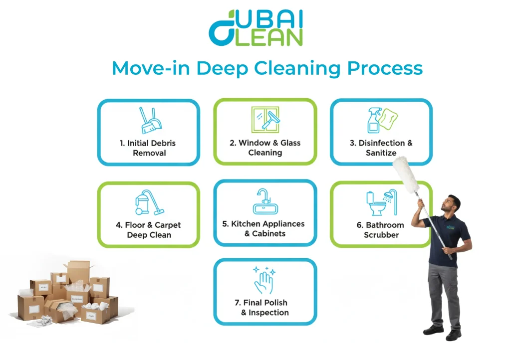 New home deep cleaning
