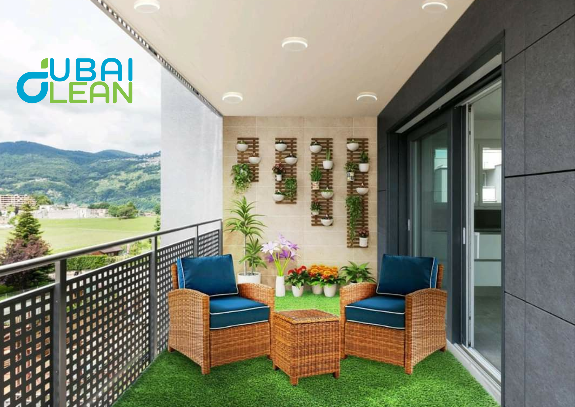 Grass Carpet in Balcony