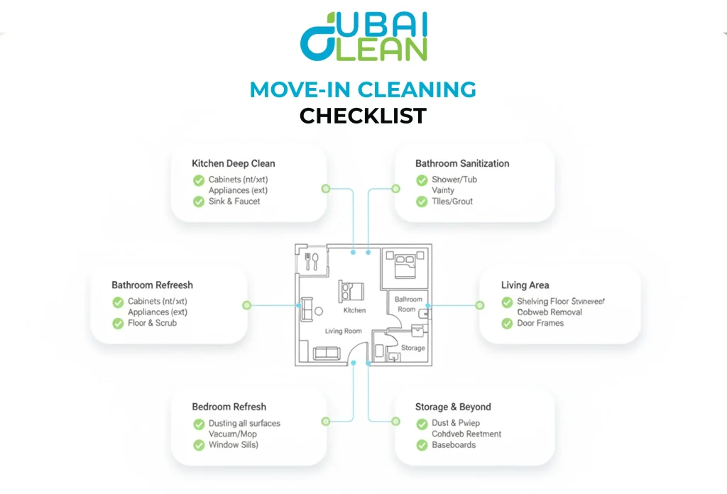 New home deep cleaning checklist