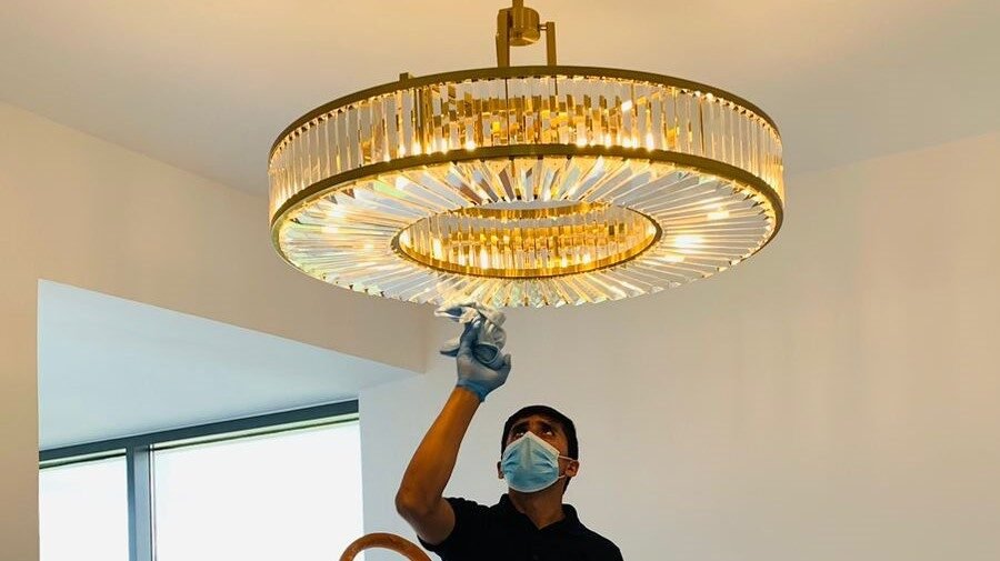 Chandelier Cleaning for Villas & Luxury Hotels in Dubai