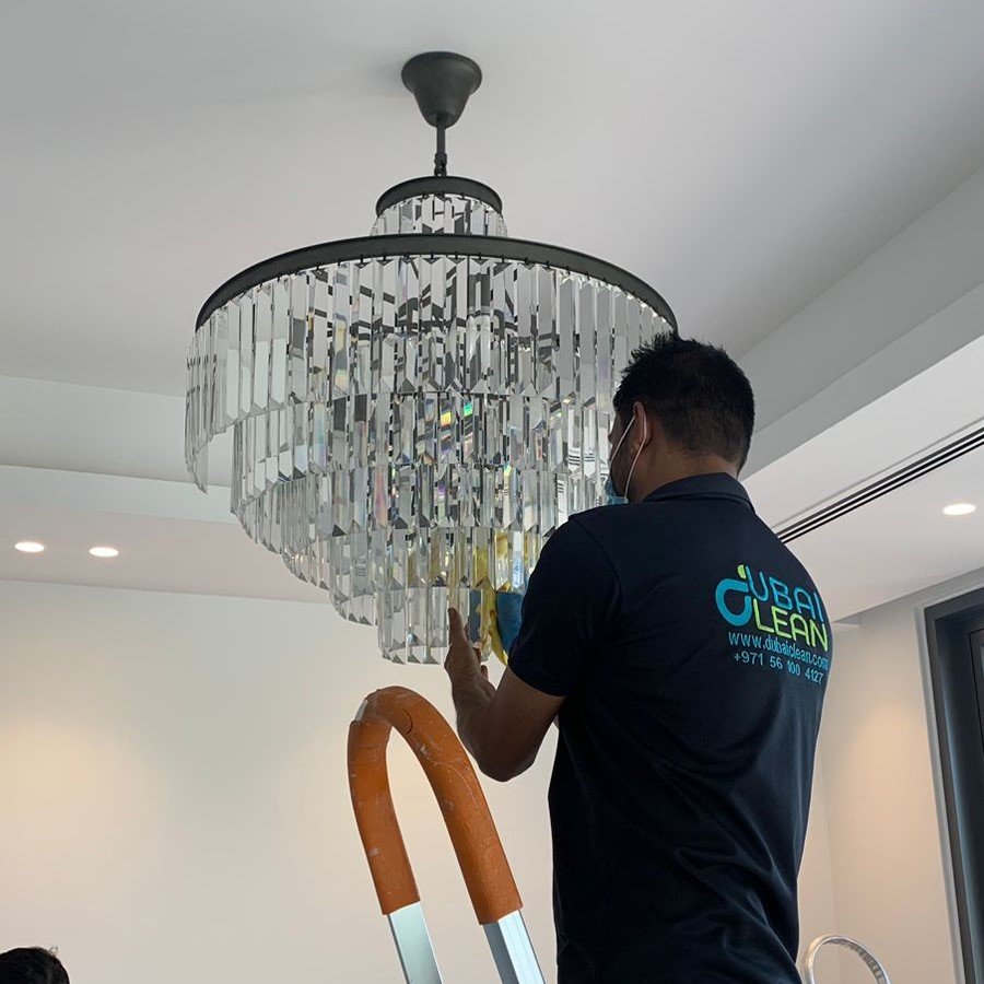 Chandelier Cleaning for Villas & Luxury Hotels in Dubai