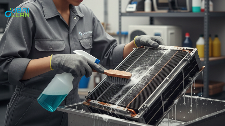 Inside AC Coil Cleaning