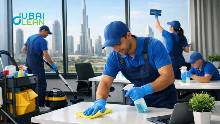 Professional office cleaning sanitization