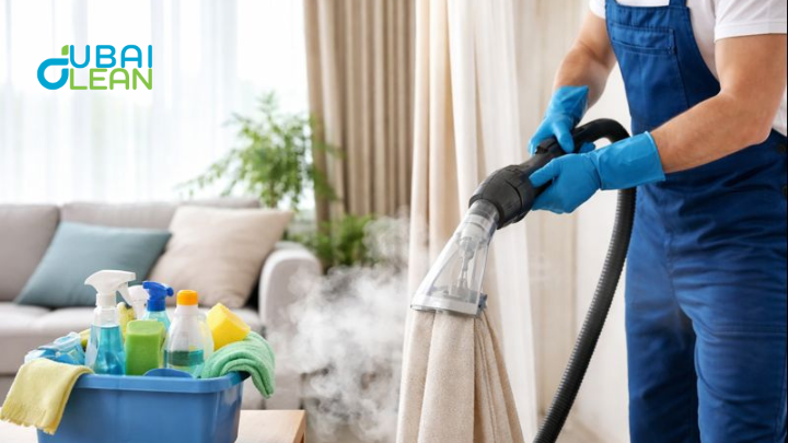 Curtains deep cleaning services in Dubai
