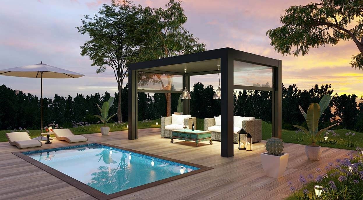 exterior parquet painting Dubai, pergola painting Dubai, outdoor wood painting services, exterior painting Dubai, DubaiClean painting services, Dubai painting services