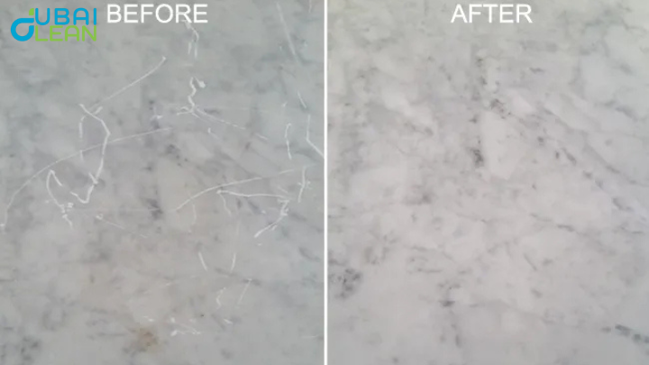 get scratches out of marble floors