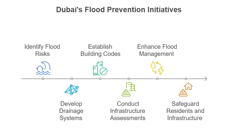 المبادرات الحكومية واللوائح الخاصة بالوقاية من الفيضانات في دبي - اختيار بصري