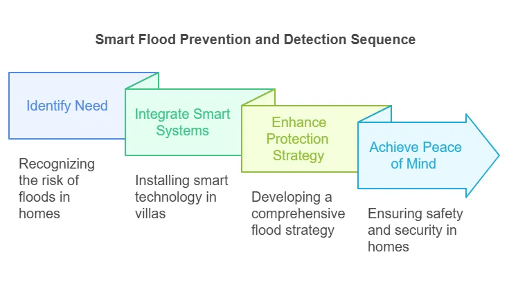 تقنية المنزل الذكي للكشف عن الفيضانات والوقاية منها الاختيار البصري