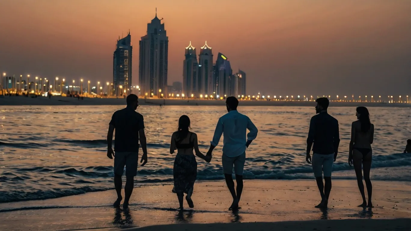 best night beaches in dubai 247 open beaches, jumeirah, marina & more