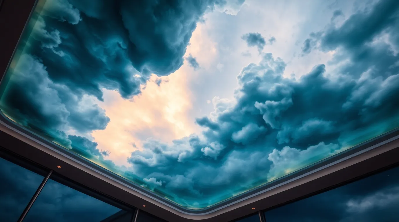 ceiling painting trends in dubai's interior design scene