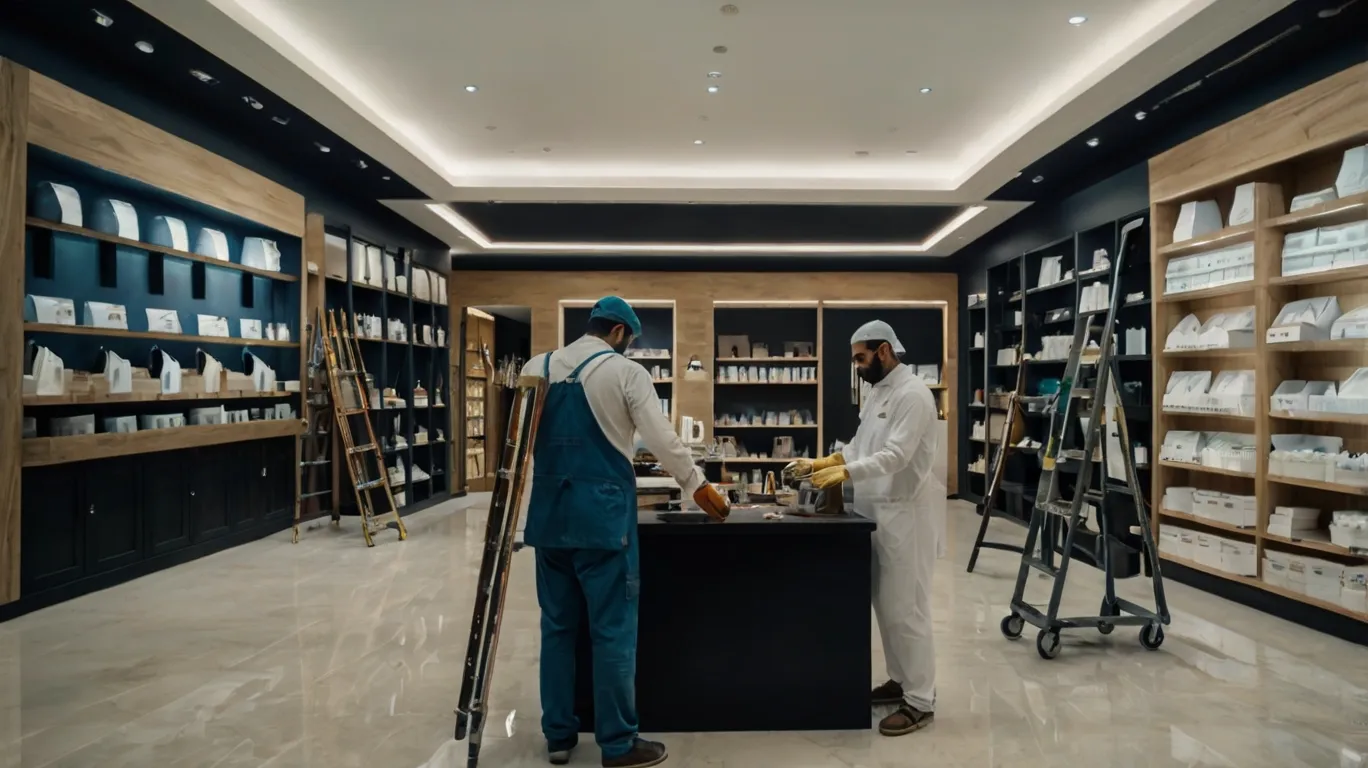 freshly painted retail shop with a modern and inviting look