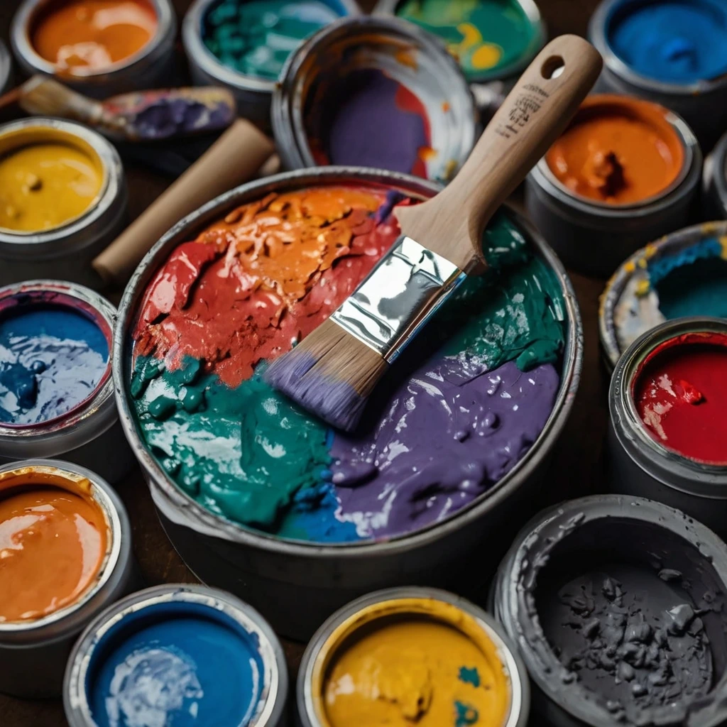 various colors along with brush ready to shine your interior and exterior