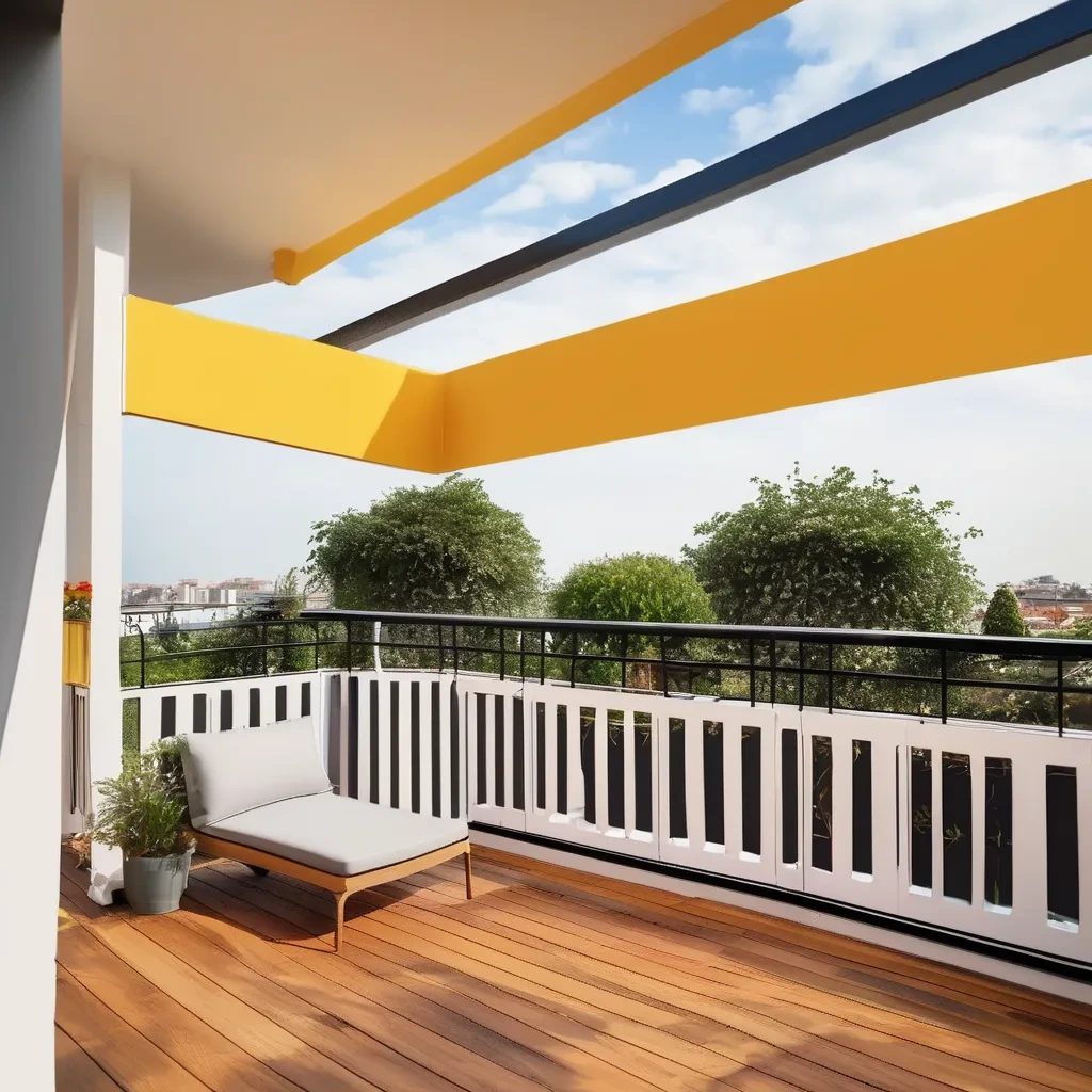 Balcony Painting of White color