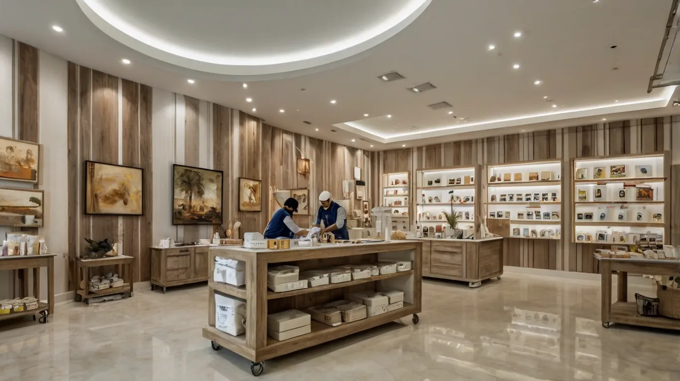 retail store makeover with expert painting solutions in dubai