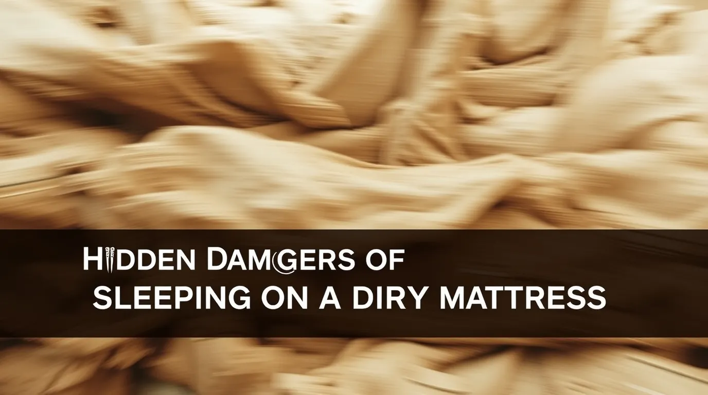 hidden dangers of sleeping on a dirty mattress