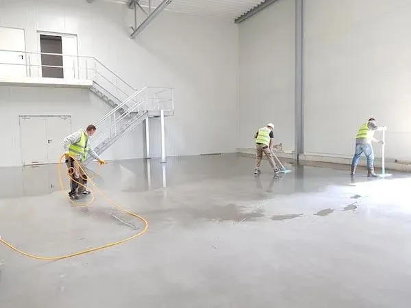 How do you clean a room after construction?