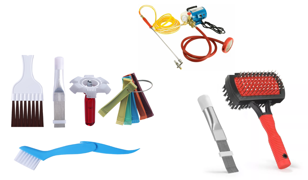 AC Evaporator Coil Cleaning Tools