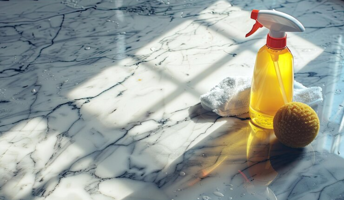 Clean Marble with Bleach