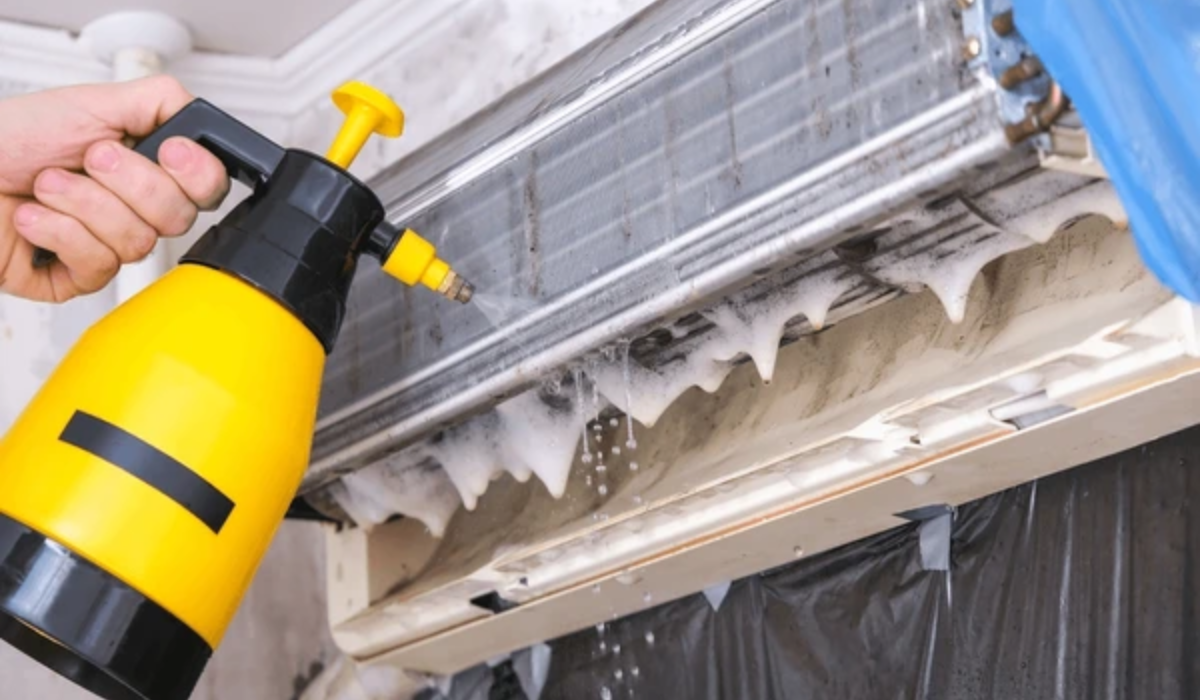 Mobile Home AC Coil Cleaning