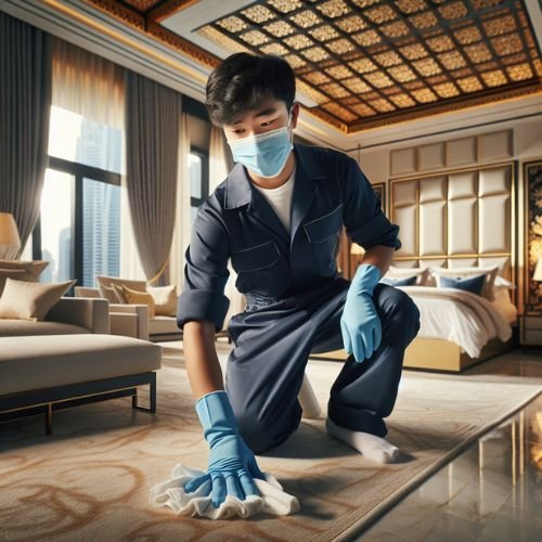 bedroom deep cleaning