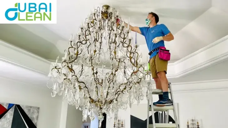 before after chandelier cleaning 1 dcs