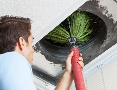 how to clean mold out of duct work