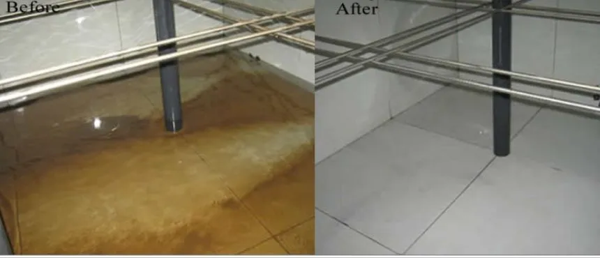 sparkling water storage tank cleaning