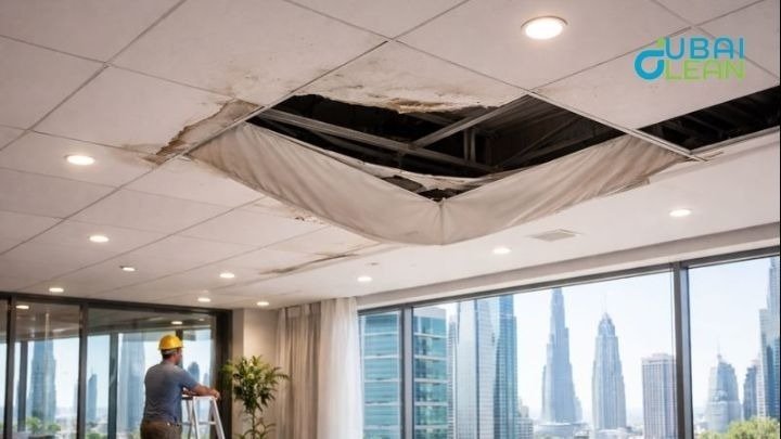 Ceiling sagging in Dubai false ceiling maintenance