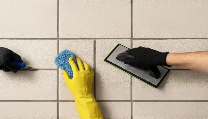 townhouse tile regrouting services 2 dcs