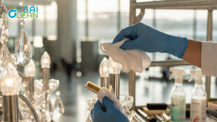 airport chandelier cleaning (1)
