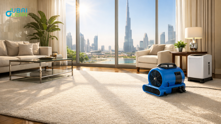 dry soaked carpets after flood