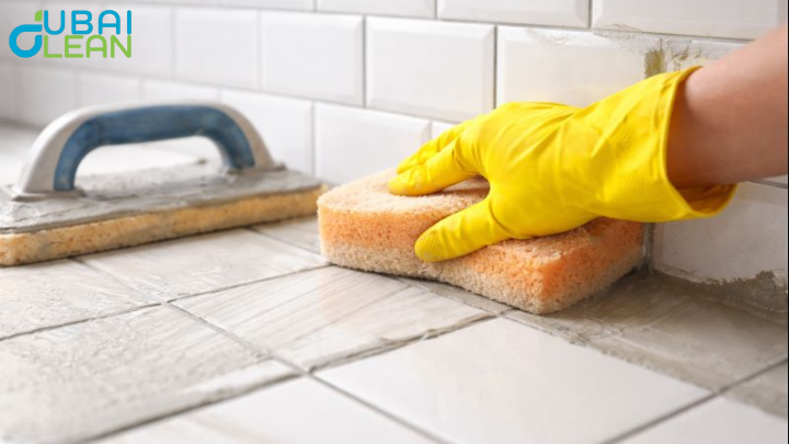 how long to leave grout before wiping