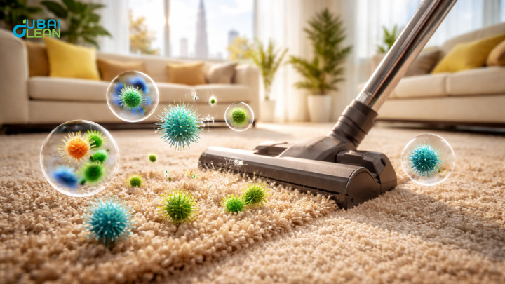 how long bacteria live in carpet fibers