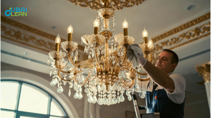 how to remove stubborn grime from chandeliers 