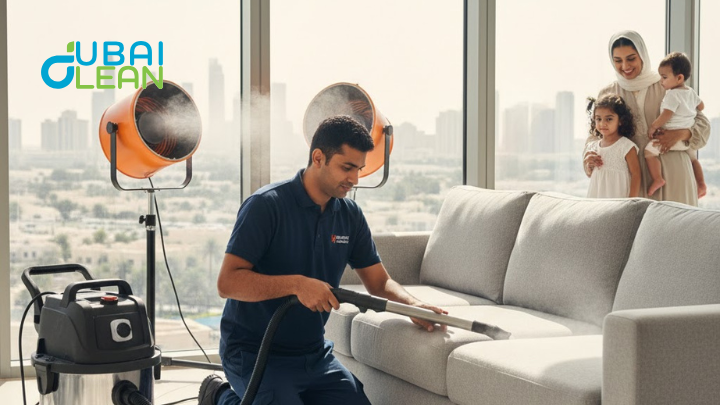 Sofa in Dubai home smelling