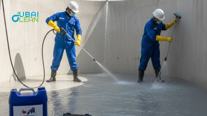 Dubai-approved water tank cleaning