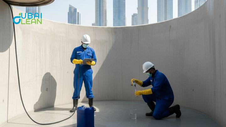 Certified technicians ensure water tank safety