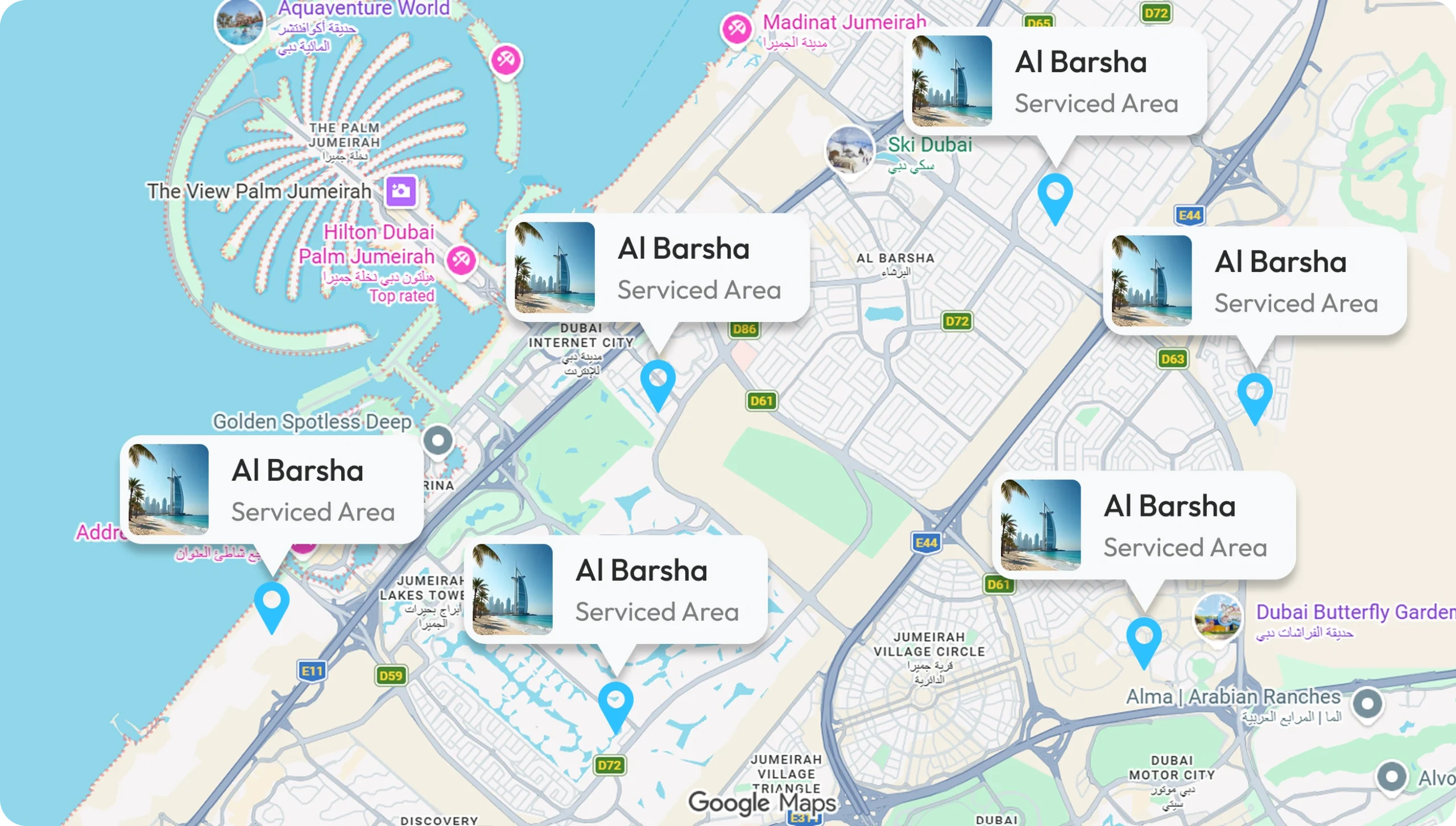 dubai clean map cover