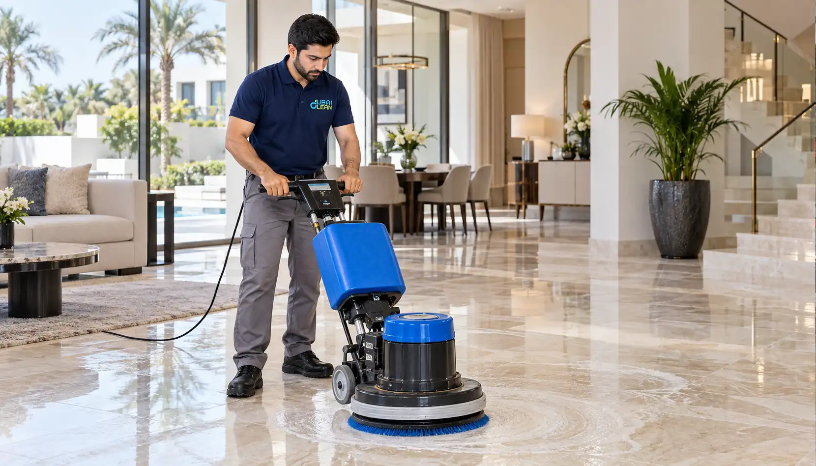 Floor Deep Cleaning-DubaiClean-Service