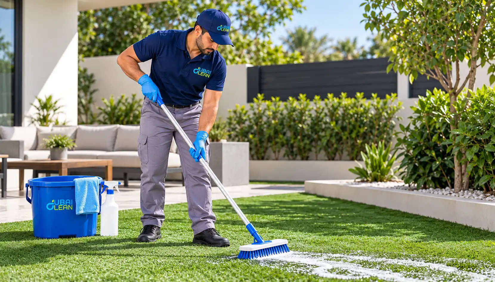 Artificial Grass Cleaning-DubaiClean-Service