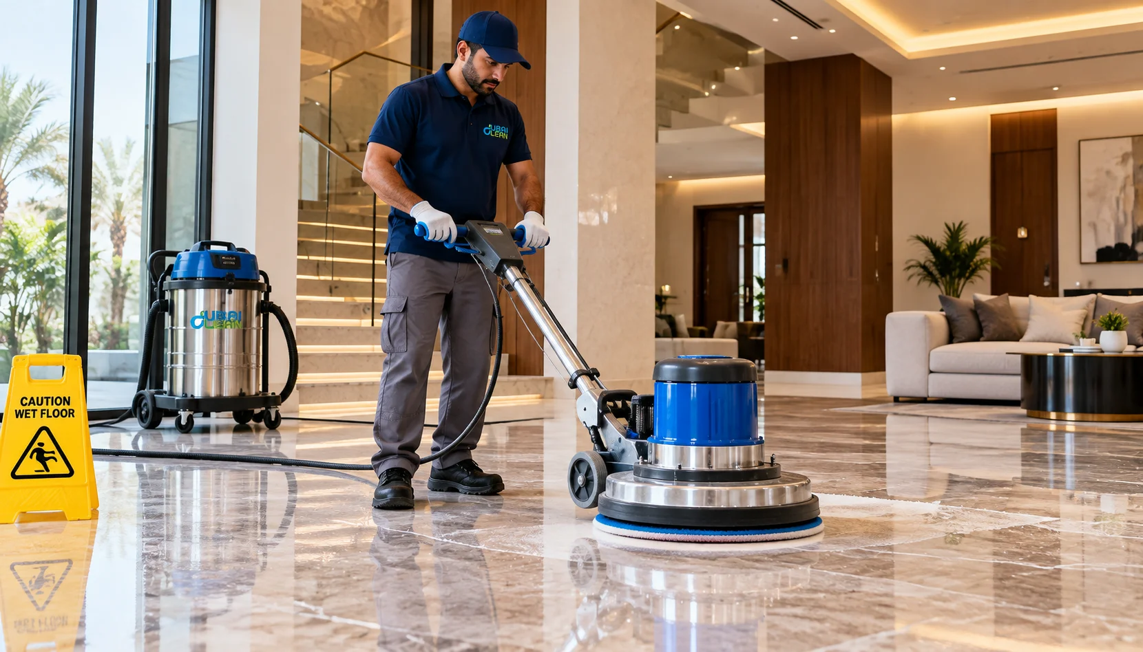 Marble Floor Polishing-DubaiClean-Service