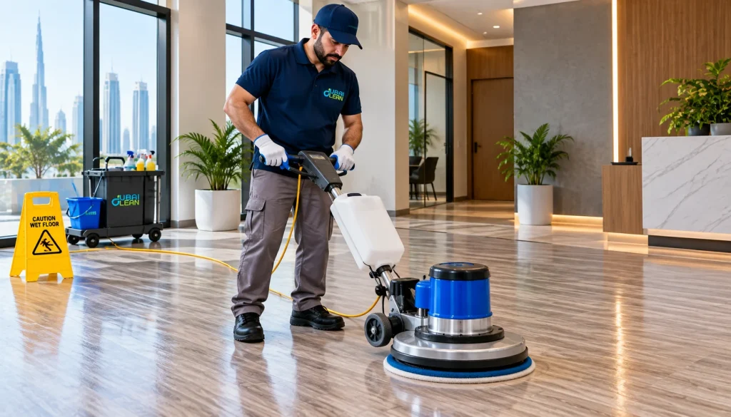 Vinyl Floor Cleaning and Polishing Service in Dubai